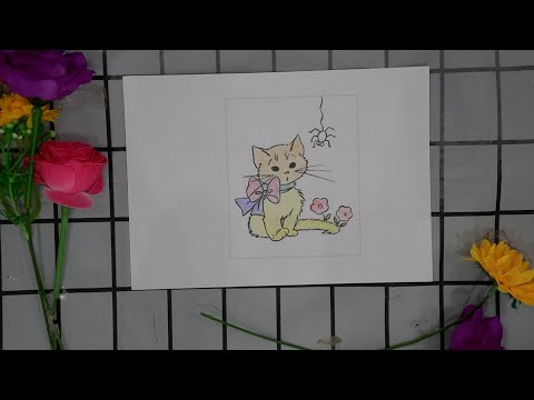 Color the cat picture