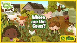 The Cows On The Farm Go Missing! | Farming Simulator Kids | John Deere Kids