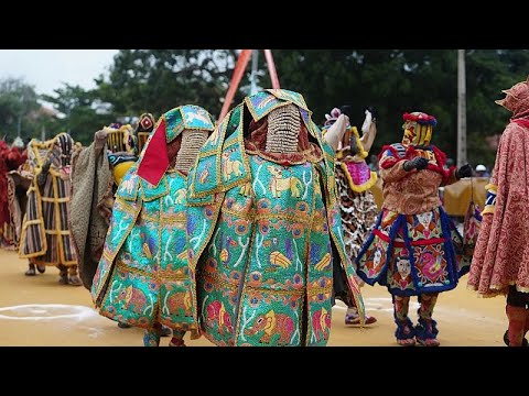 YouTube video thumbnail: Thousand Attend Annual Mask Festival in Benin's Capital, Porto-Novo