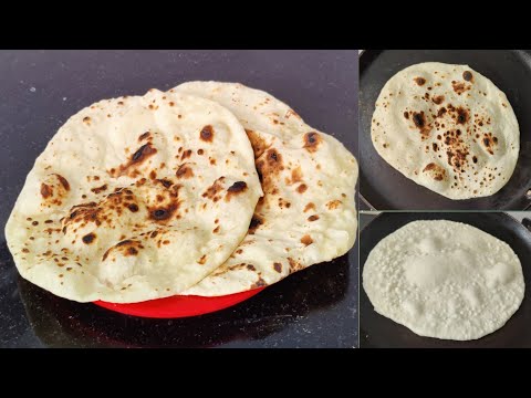 तंदुरी रोटी | घरच्याघरी गॅसवर इस्ट न वापरता अगदी ढाबा स्टाईल तंदुरी रोटी | Tanduri roti recipe