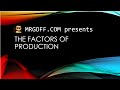 Factors of Production and Labor