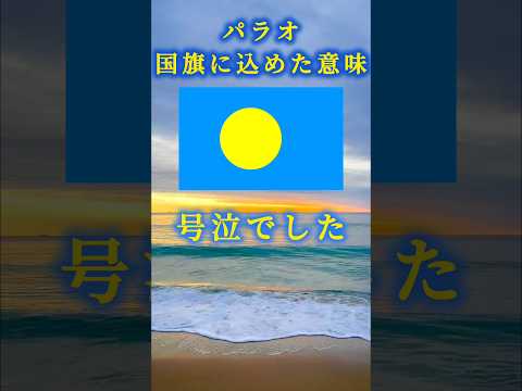 【号泣🍀パラオ国旗のワケ】あなたは青い海に何を願いますか？ #shorts  #おすすめ #感動する話
