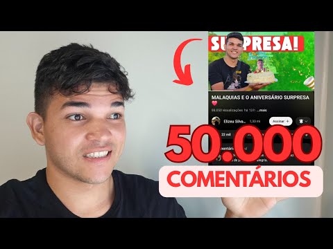MALAQUIAS ALCANÇA A META DE COMENTÁRIOS  E AGRADECE@ElizeuSilvaTV