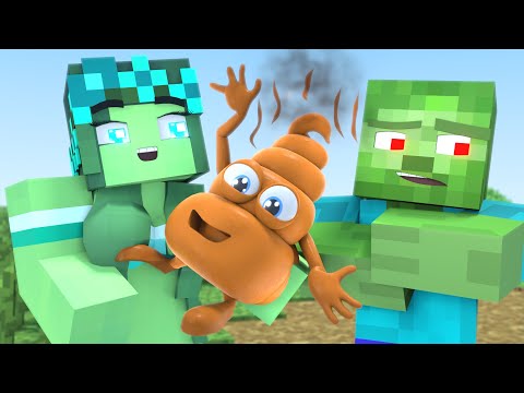 Zombo and Zomma Life | Baby Turd prankster | Minecraft Animation