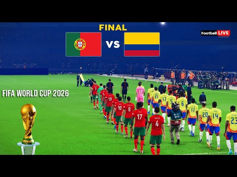 Portugal vs Colombia - FINAL - FIFA World Cup 2026 | Ronaldo vs Diaz | Full Match | eFootball PES