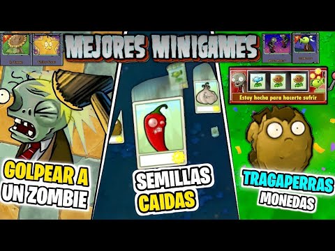 10 MEJORES MINIJUEGOS que EXISTEN dentro de PVZ 1 (Plantas Vs Zombies) | MINIGAMES PVZ