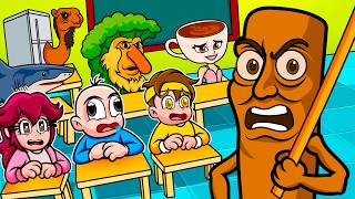 Atrapado en una Escuela de BRAINROTS en Minecraft 😱 BEBÉ NOOB en MINECRAFT