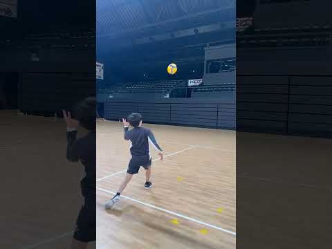 1minute defence challenge🔥🔥🔥#volleyballworld#バレーボール#最後イラっとしたから強めに打っといた