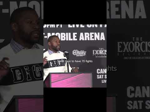 Floyd Mayweather checks reporter for not calling him the GOAT