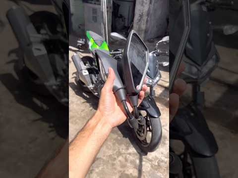 Retrovisor da Z400🚀 #shorts #moto #mecanica #dicas #tutorial #kawasaki #z400 #dicas #fy