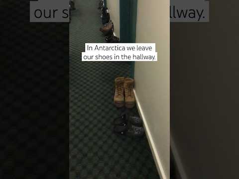 Why do you think we leave our shoes in the hallway in Antarctica?