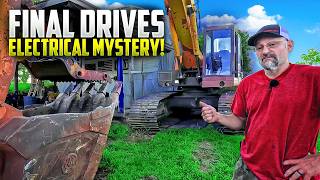 Excavator repairs: Final Drives & Difficult Electrical Problems.  Case 170B.