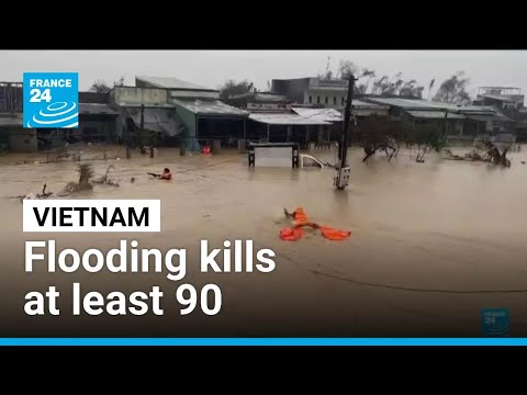 YouTube video thumbnail: Vietnam Flooding Kills at Least 90