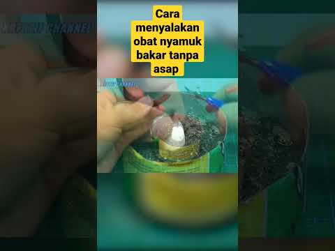 cara menyalakan obat nyamuk bakar tanpa asap #kreatif #tutorial #youtube #diy #short