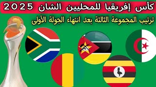 كأس إفريقيا للمحليين الشان 2025 ترتيب المجموعة الثالثة بعد انتهاء الجولة الأولى ومواعيد الجولة 2