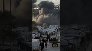 صاروخ للاحتلال يسقط على خيام النازحين