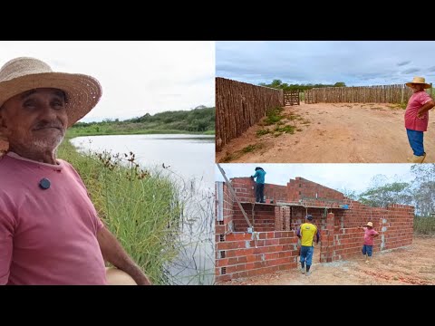 Mais Uma Obra Concluída no Sítio Cerca Finalizada +Como tá o Serviço da Construção🏡 Vejam Só o Sítio