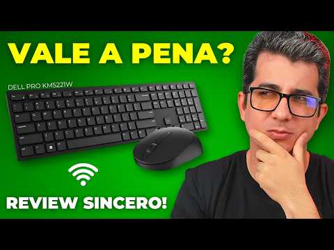 Kit Teclado e Mouse Sem Fio Dell PRO KM5221W É bom? Review Sincero!