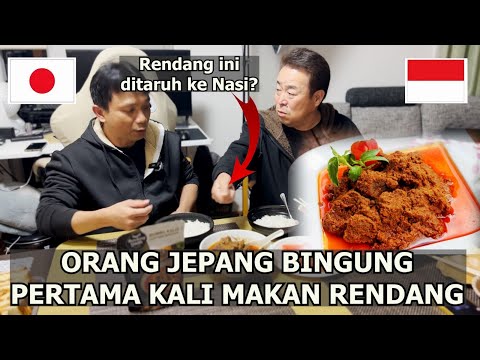 REAKSI KAKAK JEPANG PERTAMA KALI MAKAN RENDANG