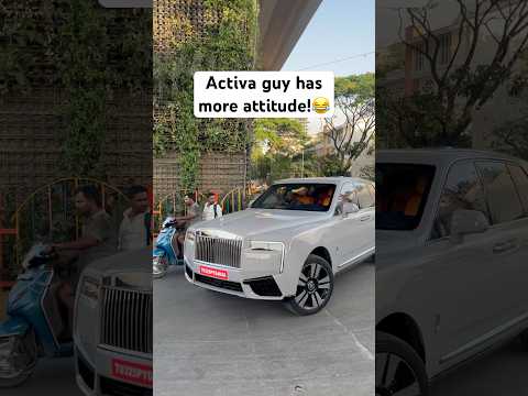 Activa vs Rolls-Royce Cullinan #supercar #luxurycar