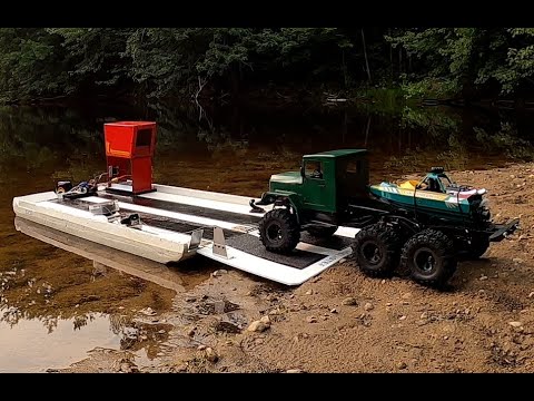 Rc boat launch JET BOAT VERY FAST & 6X6 SCALE TRUCK ADVENTURE.