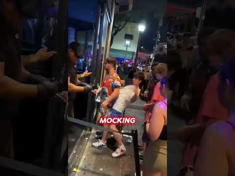 This Calm Security Guard Was Too OP for This DUMB Cocky Guy to Mock! 😏#instantkarma #shorts