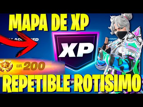 RAPIDO! MAPA DE XP REPETIBLE +8 NIVELES EN FORTNITE - COMO SUBIR RAPIDO AL NIVEL 200 FORTNITE BUG XP