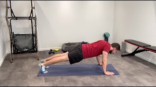Scapular Push Up to Alternating Pike Toe Touch