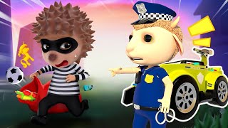 Kids Help the Police🚓  Catch That Thief!🧒Funny Cartoon Adventures!