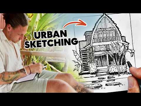 How I try Urban Sketching in Bali 2024