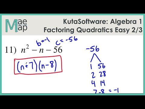factoring trinomials worksheet kuta software