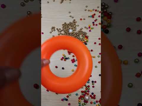 Pouring beads #satisfying  #shortsvideo 😀😍