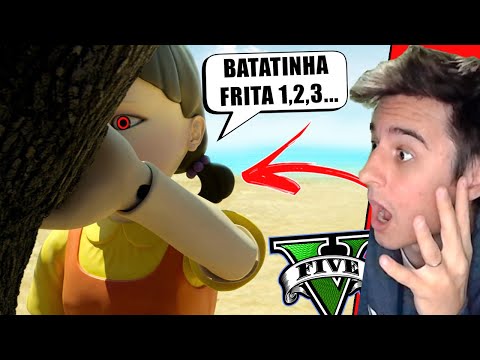 SOBREVIVI a BONECA do BATATINHA FRITA 1 2 3 no GTA 5 ?! ( round 6 )