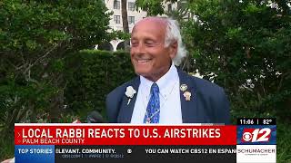 Rabbi Frank on CBS 12 , 6/22/25