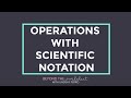 Scientific Notation Concepts
