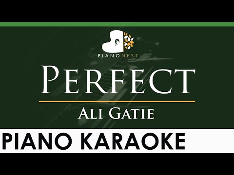 Ali Gatie – Perfect – LOWER Key (Piano Karaoke Instrumental)