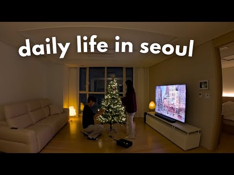 newlywed life in seoul🎄 bathroom renovation, vintage furniture shopping, 1 year since our blind date