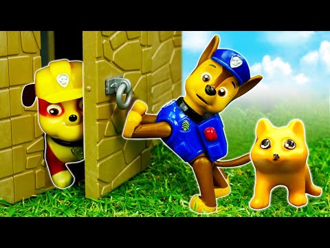 Chase y Rubble rescatan a un gatito. La Patrulla Canina. Paw Patrol en español