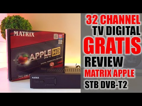 STB Matrix Apple DVB-T2 STB TV Digital Murah Fitur Melimpah (FULL WALKTHROUGH)