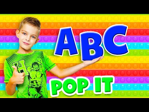 Damon and Dylan Plays Pop It And Learn ABC Alphabet | ABC Song