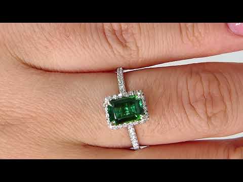 Buy Antique 14k Gold Green Tourmaline Ring/unique Diamond Halo Engagement  Ring/green Gemstone Ring/oval Cut Tourmaline/moissanite Wedding Ring Online  in India - Etsy
