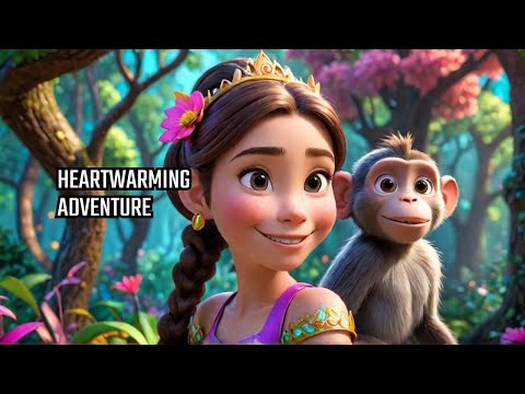 Princess Ponytail & the Magical Monkey | Heartwarming Cartoon for Kids | Kindness & Positivity