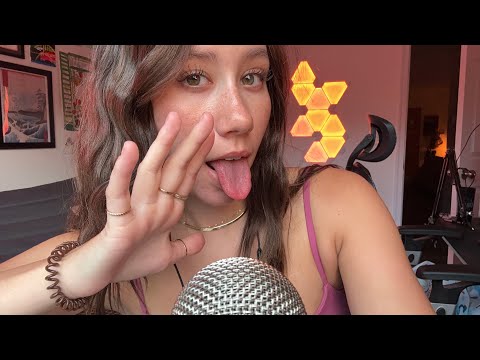 ASMR | Wet Mouth Sounds and Spit Painting