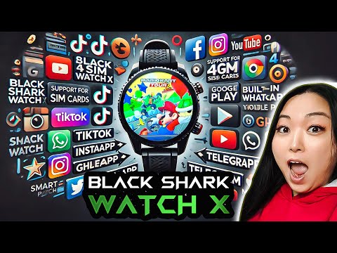 Whatsapp GPS 4g Instagram Tiktok Game PlayStore - BlackShark Watch X