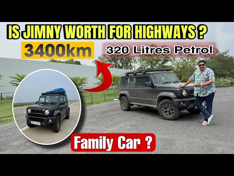 Is JIMNY Worth For Highways? Family Car? 3400km Trip Experience & Expenses |  #maruti #jimny #travel