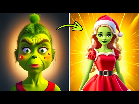 El Grinch Nerd a la Hermosa Señora Claus 🎄 Cambio de Imagen Festivo Definitivo