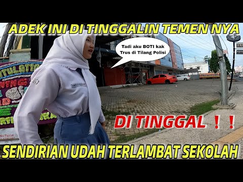 NOLONG ANAK SMA CANTIK DI TINGGALIN TEMENYA, AWALNYA DIA GAK MAU #alfusori #anaksma #motovlog