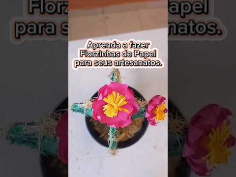 Florzinhas para o artesanato 🌼🌸 #diy #façavocêmesmo #flordepapel