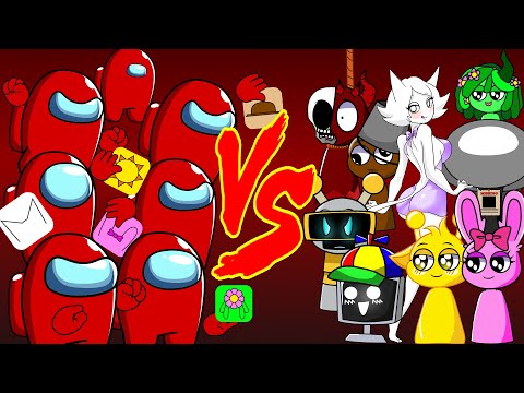 Mini Crewmate Kills Compilation Sprunki Collection Characters | Among Us