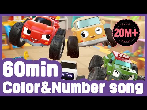 Learn Colors and Numbers play | Compilation 1hour Kids Songs Educational for Kids Tomoncar World